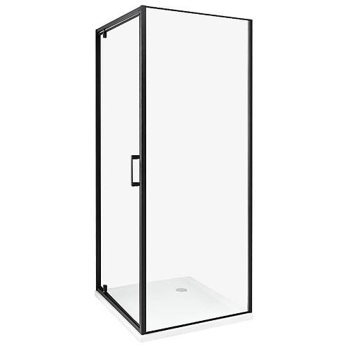 Beliani Cabine de douche DARLI 70 x 70 x 185 cm Noir