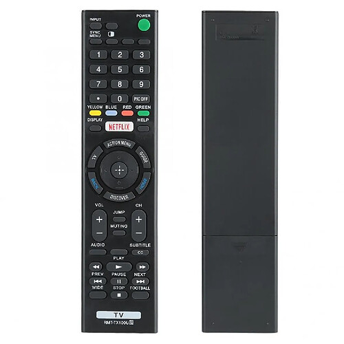 GUPBOO Télécommande IR RMT-TX100U pour télécommande Sony SONY NETFLIX LED HD