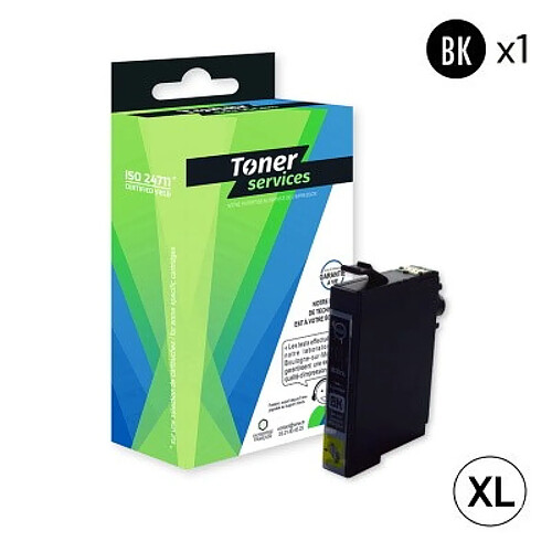 TONER SERVICES Compatible Epson 16XL/T1631 Cartouche Noir C13T16314010 (Stylo plume)