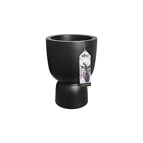 Pot de fleurs rond en plastique extérieur/intérieur Ø 35 cm Elho Pure Coupe noir