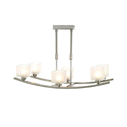 Luminaire Center Suspension PILA Nickel satiné