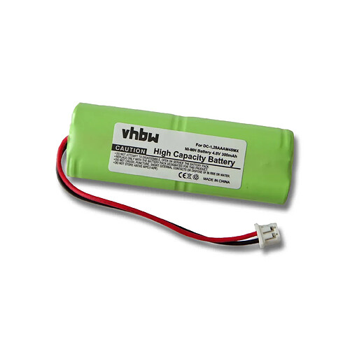 vhbw Batterie remplacement pour Dogtra 28AAAM4SMX, 40AAAM4SMX, BP-RR, DC-1 pour collier de dressage de chien (300mAh, 4,8V, NiMH)