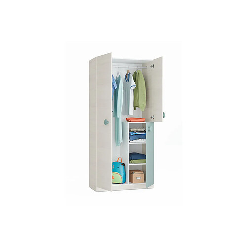 Loungitude Armoire enfant CYANN 3 portes