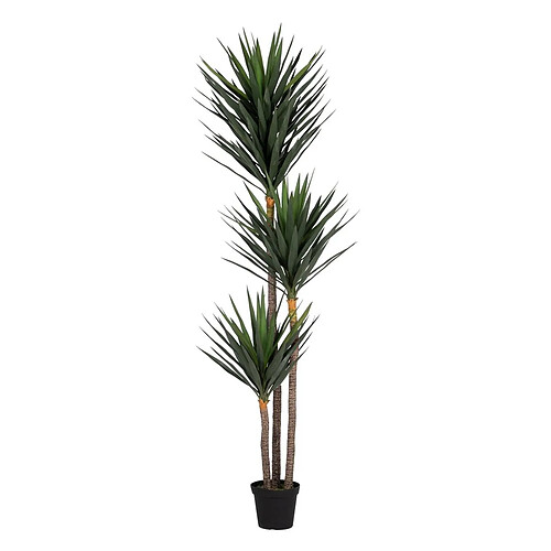 BigBuy Home Plante décorative Polyéthylène Fer Ciment yucca 30 x 30 x 250 cm