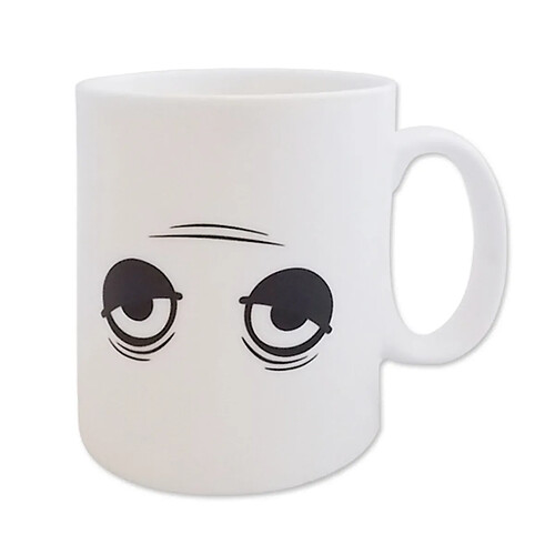 Totalcadeau Tasse thermo-changeante yeux endormis mug thermo-réactifs