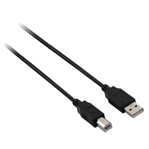 V7 Câble USB 2.0 USB A vers B (m/m) noir 3 m