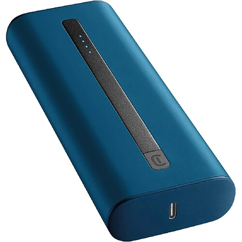 SANAG - Power Bank Thunder 20000 - Chargeur De Batterie Portable Extra Compact - Charge Rapide Pour Téléphone Portable - Compact - Câble Usb C Inclus - Bleu