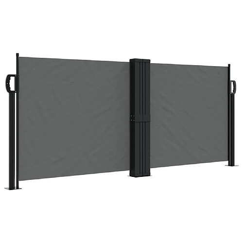 Maison Chic Auvent latéral rétractable | Store latéral | Brise-vue latéral anthracite 100x1000 cm -GKD40762