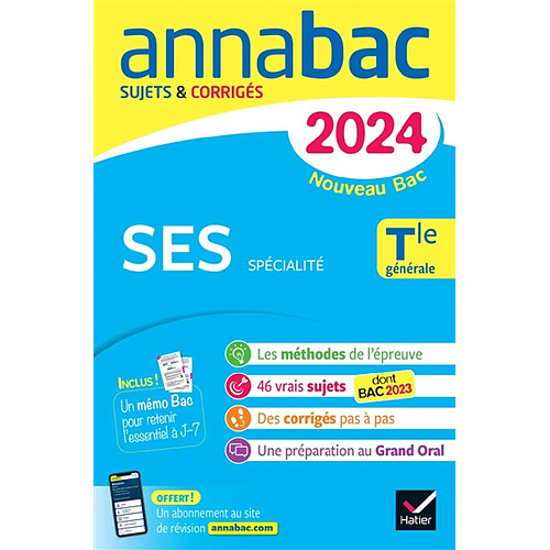 SES spécialité, terminale générale : nouveau bac 2024 · Occasion