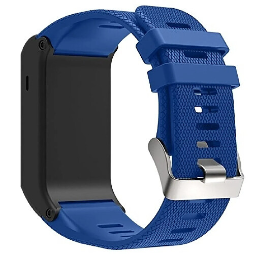 Wewoo Bracelet pour montre connectée Dragonne Sport en silicone Garmin Vivoactive HR Bleu