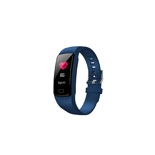 Bracelet intelligent Montre intelligente Sports Fitness Tracker de fréquence cardiaque d'activité Bleu