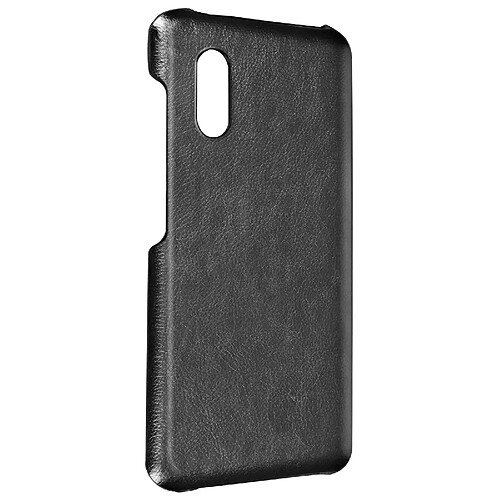 Avizar Coque pour Samsung Galaxy Xcover Pro Polycarbonate Aspect Cuir Noir