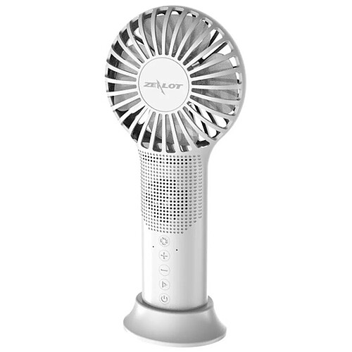 Zealot S48 Haut-parleur sans fil Bluetooth 5.0 2 en 1 Son Stéréo Portable avec Ventilateur