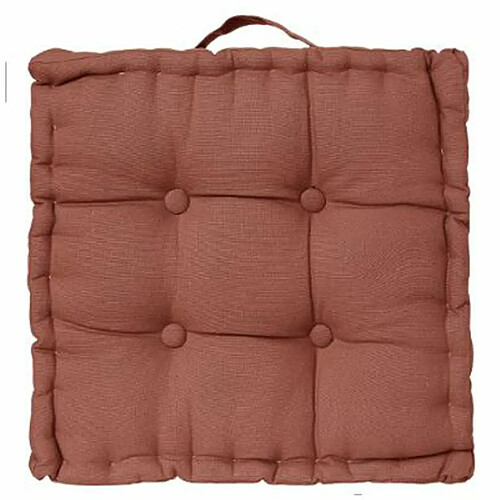 Coussin de Sol Dorian 40x40cm Terracotta