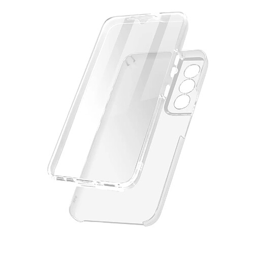 Avizar Coque Samsung S22 Plus Arrière Rigide Transparent et Avant Souple Transparent