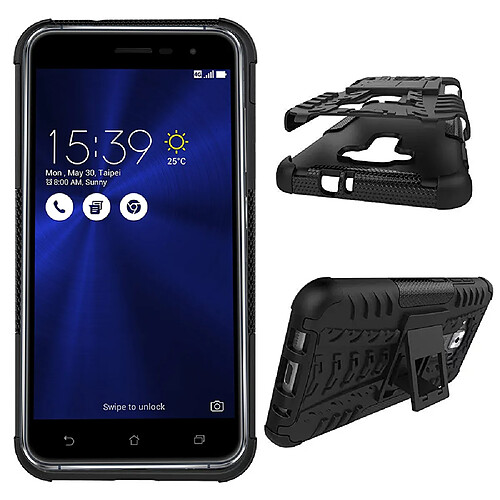 Xeptio Asus Zenfone 3 ZE520KL Coque : Protektor Armor silicone noir