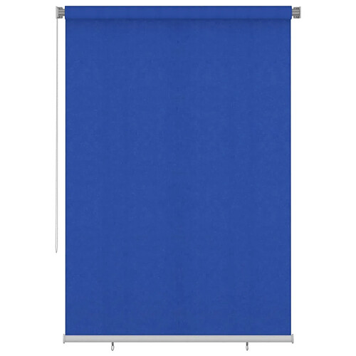 vidaXL Store roulant d'extérieur 160x230 cm Bleu PEHD