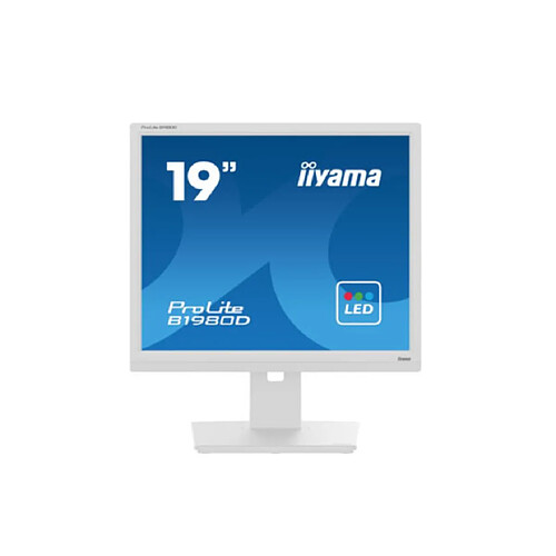 iiyama ProLite B1980D-W5 écran plat de PC 48,3 cm (19") 1280 x 1024 pixels SXGA LCD Blanc