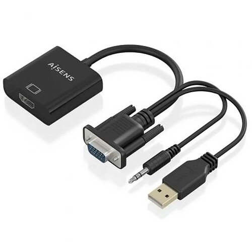 Câble HDMI Aisens A115-0872 20 cm Noir