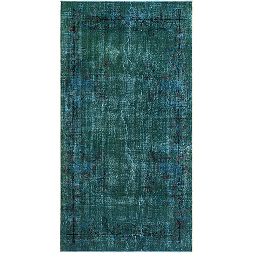 Vidal Tapis de laine 269x142 vert Ultra Vintage