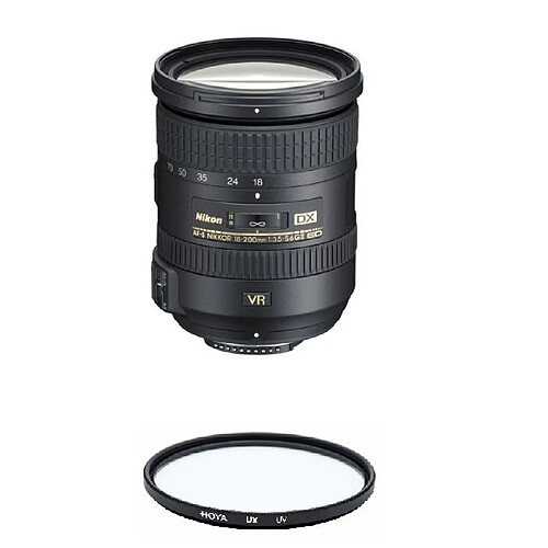 NIKON AF-S 18-200MM F3.5-5.6G ED VR II DX + HOYA UX UV 72mm Filter