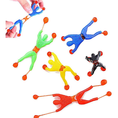 24 pièces Mur-escalade spider-man jouet pour enfants décrochage homme d'escalade méchant d'escalade est amusant , Creative Toys