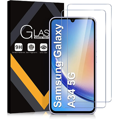 Verres Trempes X2 Pour Samsung Galaxy A34 5G Little Boutik©