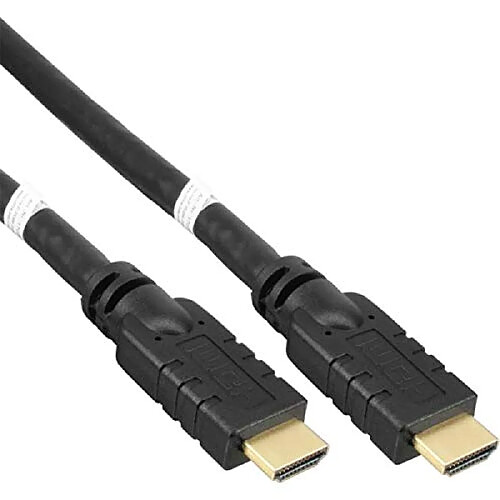 PremiumCord HDMI High Speed ??avec Ether. 4K @ 60Hz Câble avec amplificateur 7 m 3 blindés plaqués Or