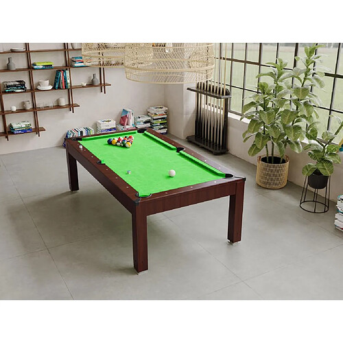 Vente-Unique Table transformable - Billard IMPERIALE - Hauteur ajustable - 207 x 114 x 79 cm