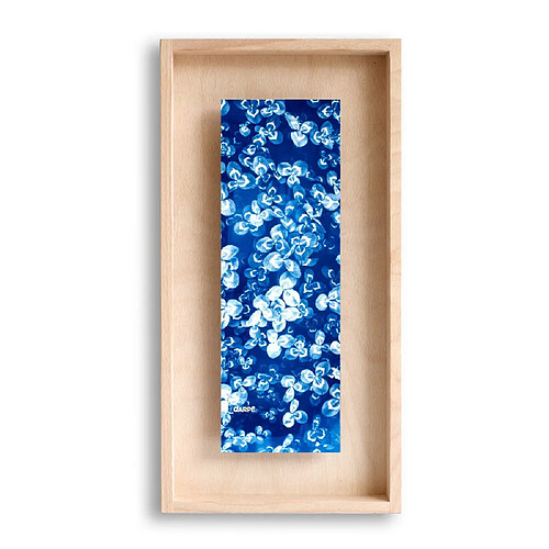 Swabdesign Cadre Carpë cyanotype Trèfles 40x20cm