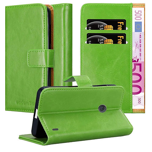 Cadorabo Coque Nokia Lumia 520 / 521 Etui en Vert