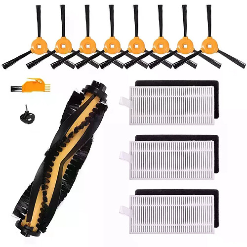 Filtre à roulettes pour aspirateur ECOVACS DEEBOT 600 601 605 N79 N79S, accessoires de rechange, brosse latérale, 17 pièces