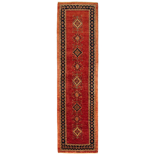 Vidal Tapis de couloir en laine 303x82 rouge Kashkuli