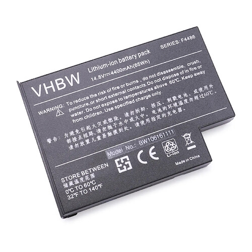 vhbw Batterie compatible avec Fujitsu-Siemens Amilo M6300, M6800, M7300, M7800, M8300, M8800 ordinateur portable Notebook (4400mAh, 14,8V, Li-ion)