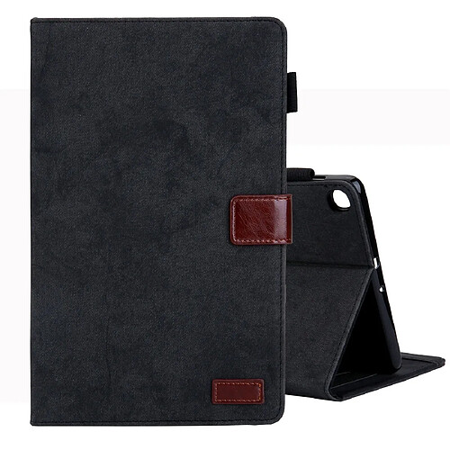 Wewoo Housse Coque Etui à rabat horizontal en cuir de style affaires pour Galaxy Tab S5e / T720avec support et fente cartecadre photo et fonction veille / réveil Noir