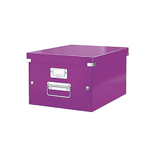 Boîte de rangement carton Leitz Click&Store Wow H 20 x L 28 x P 36,8 cm violette