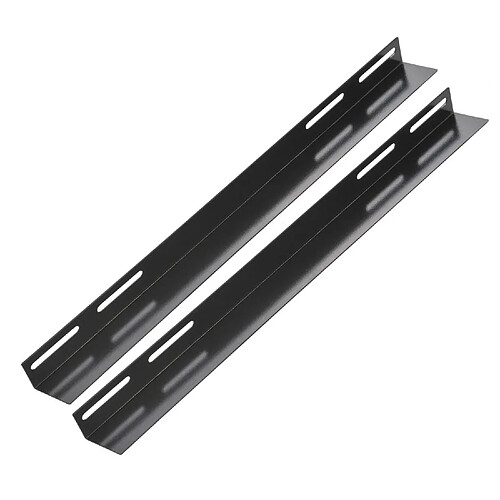 Kimex Kit de 2 rails en L pour rack sol 19'', Longueur 700mm