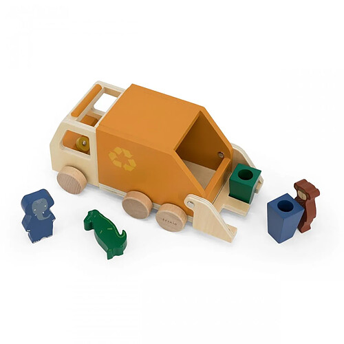 Trixie Baby Camion-poubelle en bois - Animaux