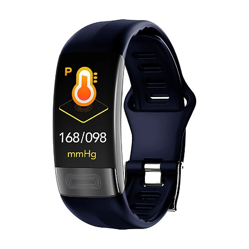 Wewoo Bracelet connecté Écran couleur TFT P11 de 0,96 pouce Smartwatch IP67 étanchesoutien Surveillance de la fréquence cardiaque / de la pression artérielle / de l'ECG / Diagramme de Lorentz / Indice de santé des VRC Bleu