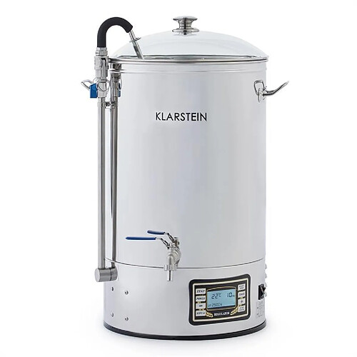 Klarstein Kit de brassage de bière maison cuve à maîche 2500W inox Klarstein