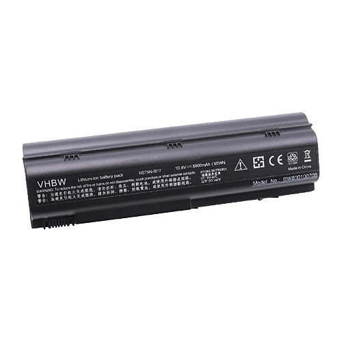 vhbw Li-Ion batterie 8800mAh (11.1V) noire pour ordinateur, PC HP Presario V2026AP-PN570PA, V2027AP-PN571PA comme 367759-001, HSTNN-DB10.