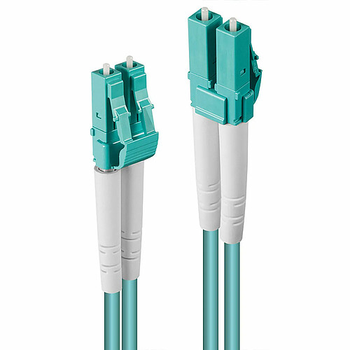 Lindy 46404 câble de fibre optique 100 m LC OM3 Turquoise