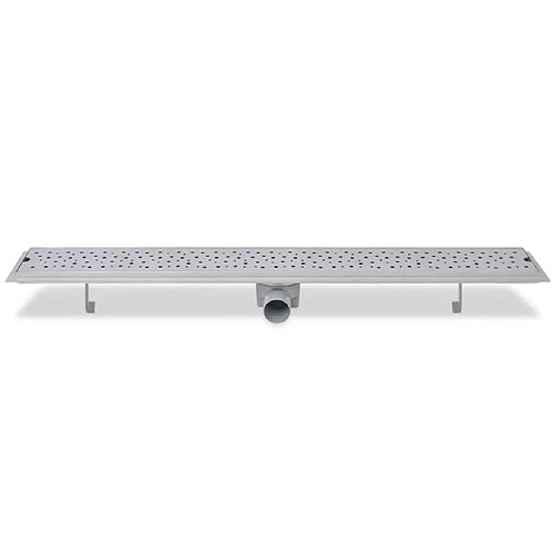 Helloshop26 Drain de douche linéaire 93 cm acier inoxydable drain de plancher 02_0003062