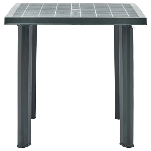 Maison Chic Table de jardin | Table d'extérieur Vert 80x75x72 cm Plastique -GKD13028