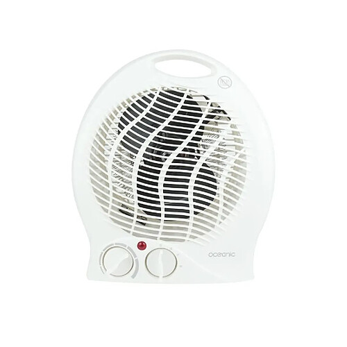 Chauffage mobile soufflant 2000W OCEANIC - 2 puissances - Fonction ventilateur - Blanc