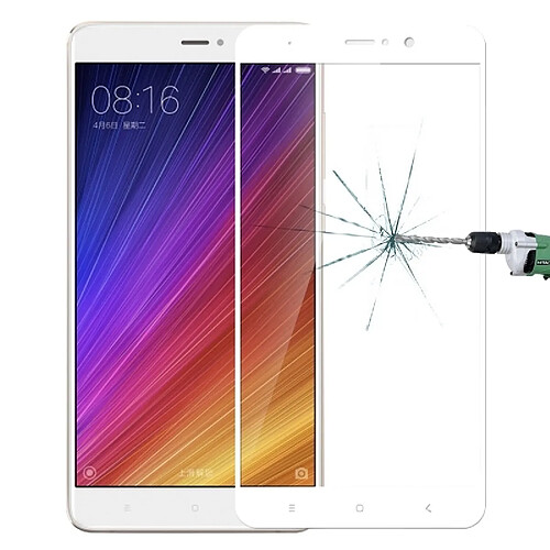 Wewoo Verre trempé blanc pour Xiaomi Mi 5s Plus 0.3mm 9H Dureté 2.5D Antidéflagrant Plein Écran Film d'Écran