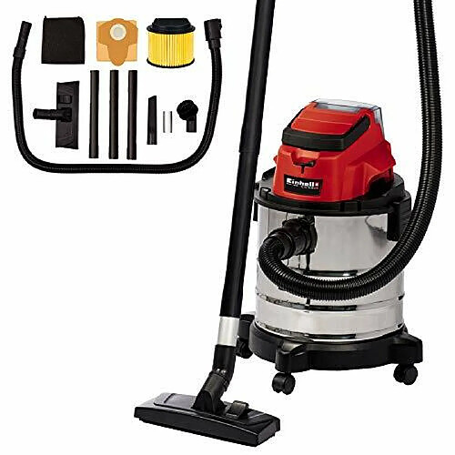 Einhell Aspirateur eau/poussière TC-VC 18/20 Li S-Solo rouge/argent