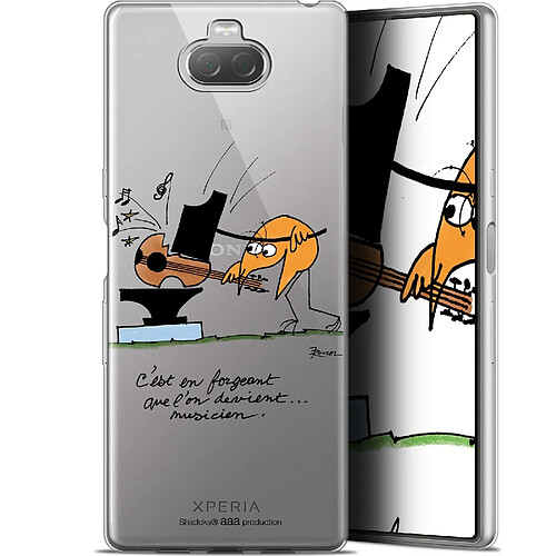 Caseink Coque Pour Sony Xperia 10 (6 ) [Gel HD Collection Les Shadoks ? Design Musicien - Souple - Ultra Fin - Imprimé en France]