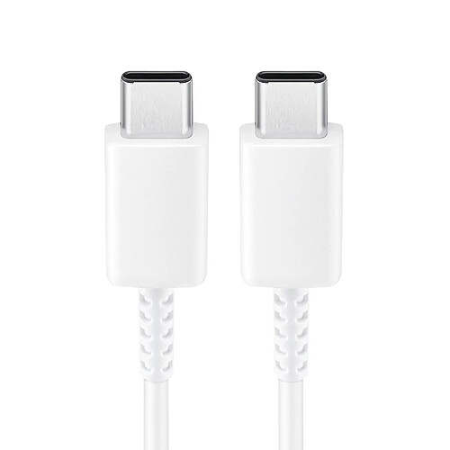 Câble USB-C vers USB-C Charge rapide 3A 1,8m D'origine Samsung EP-DW767JWE blanc