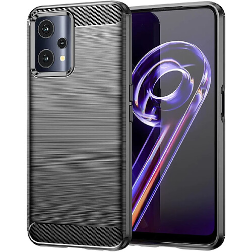 Coque brossée noire pour Oppo Realme 9 Pro Plus 5G / Realme 9 4G souple Antichoc pochette XEPTIO